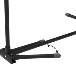 Triple+ Black Droogrek - Uitklapbare Planken - 70 x 58 x 137 cm - 16m Droogoppervlak - Design Kwaliteit - Sterkste Droogrek Zweden — thumbnail 5