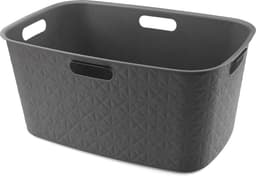 Curver Softex Wasmand - 45 liter - 57x37x27cm - Antraciet — thumbnail 1