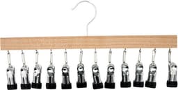 2 stuks Luxe Houten Sokkenhanger met 12 Knijpers- Kledingdroger -Perfect voor Luchtdrogen — thumbnail 3