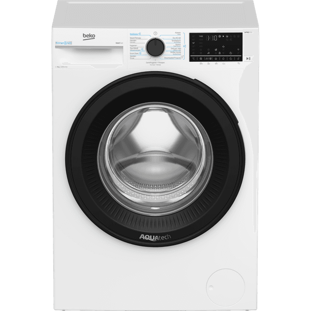 BEKO B5WM69418W EnergySpin - A-50% - Wasmachine Voorlader - 9 kg - 1400 rpm - 75 dB