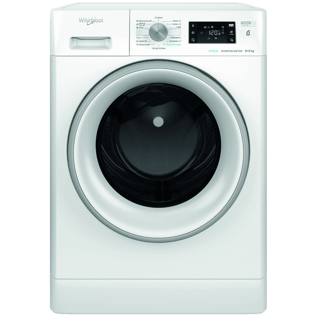 WHIRLPOOL FFWDB 864489 SV EE - Was-droogcombinatie - 8 kg + 6 kg - 1400 rpm - 75 dB