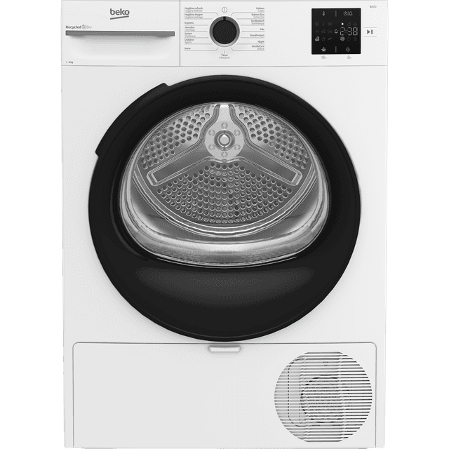 BEKO BM3T3924WMM - RecycledDry - Warmtepompdroger - 9 kg - 64 dB - Energielabel C Warmtepompdroger