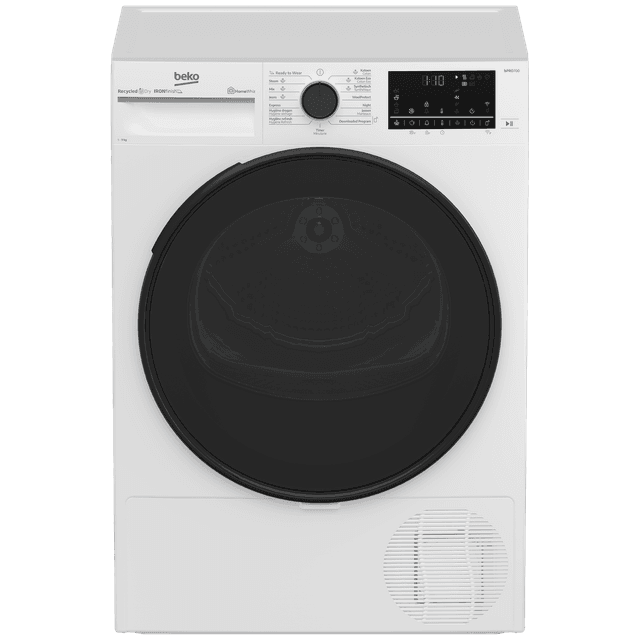BEKO B5T49924WMM - IronFinish - Warmtepompdroger - 9 kg - 60 dB - Energielabel A Warmtepompdroger