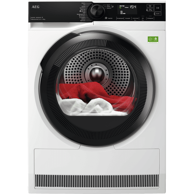 AEG TR868MB4B - Warmtepompdroger - 8 kg - 63 dB - Energielabel B Warmtepompdroger