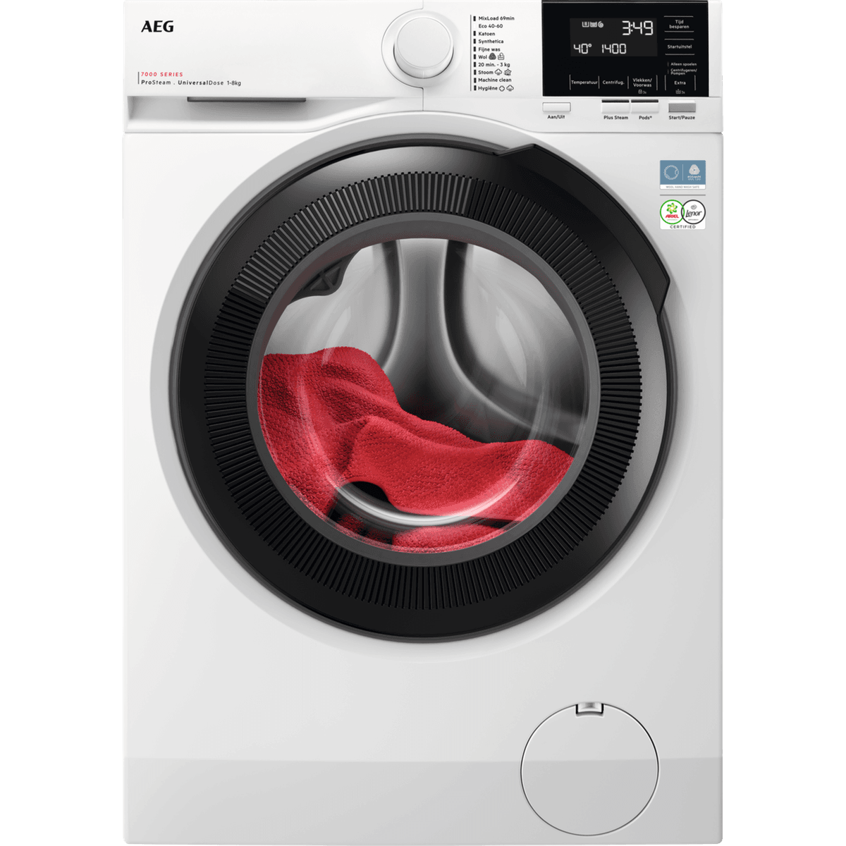 AEG LR7386UD4 - Wasmachine - 8 kg - 1600 rpm - 76 dB (8 kg, 1600 rpm, A) — afbeelding 1