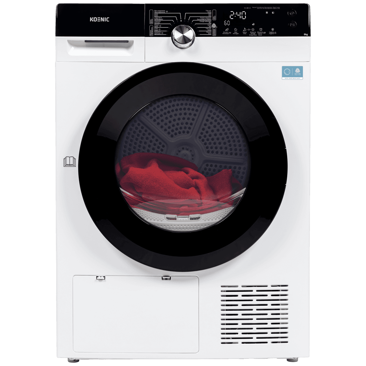 KOENIC KTD 8336 C - Warmtepompdroger - 8 kg - 65 dB - Energielabel C — afbeelding 1