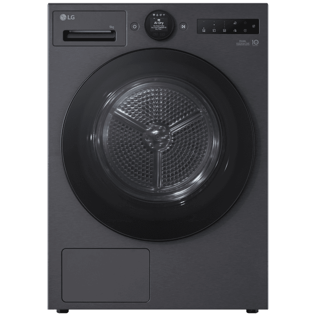 LG RT90X8YB - Warmtepompdroger - 9 kg - 62 dB - Energielabel B
