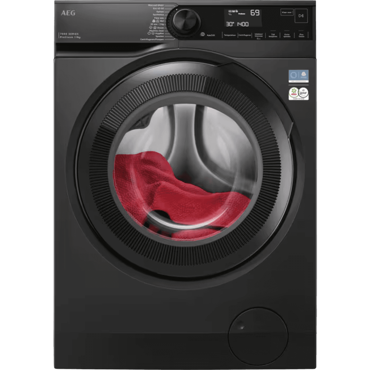 AEG LR7694DS4 - Wasmachine Voorlader - 9 kg - 1400 rpm - 72 dB — afbeelding 1