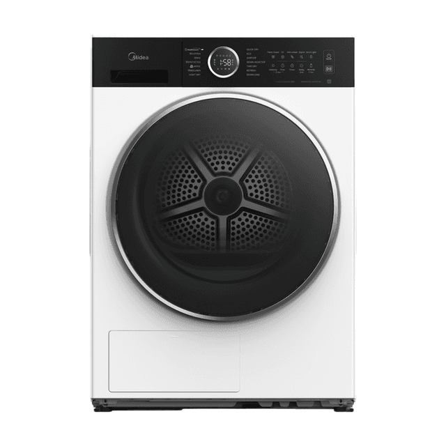 Midea MD205H80WB/W-NL Warmtepompdroger 8 kg, Energielabel C, SmartHome, Sensordrogen, 30 min Sneldrogen, Health Guard, Wit