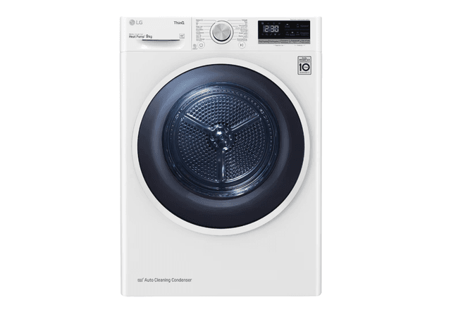 LG RH90V5AV6N 9kg Warmtepomp Droger Wit | Eco Hybrid™ | Allergy Care™ | Zelfreinigende condensor