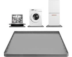 Wasmachine Pan - Onderlegger Apparaat - Vloer Beschermen - Verhoogde Rand - 76 x 71 cm - Grijs