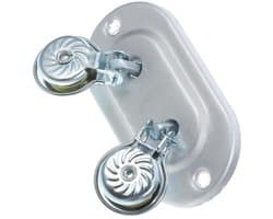 Enkele Pulley Blok - Lager Katrol - Kleding Lijnen - Verstelbare Hoogte - 10.5 cm - Multi