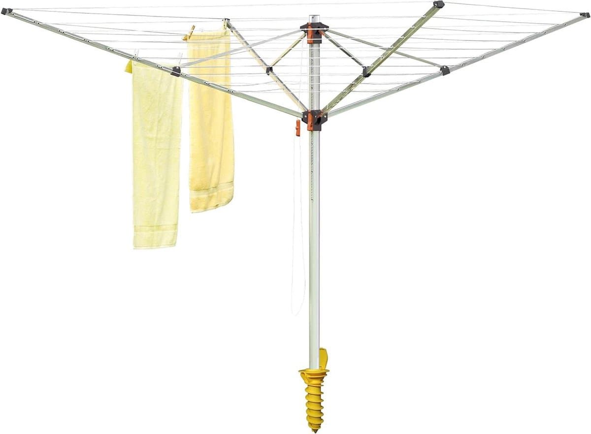 Droogmolen met Voet voor Camping & Thuis - Wasrek Staand - Droogrek Inklapbaar - wassysteem — afbeelding 1