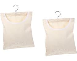 Wasknijper Opbergtas - Wasknijper Zak - Wasknijpers Opbergen - 360 Graden Draaibare Haak - 35x27x1CM - Beige