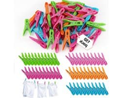 150 Stuks Wasknijpers Antislip, Vuilafstotend en Windbestendig voor Kleding Hangers en Racks