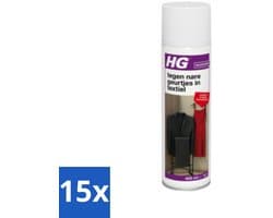 HG - Tegen Nare Geurtjes In Textiel - Natuurlijk Zuiveringsproces - Veilig Voor Alle Textiel - 400 ml - Bulkverpakking - 15 stuks