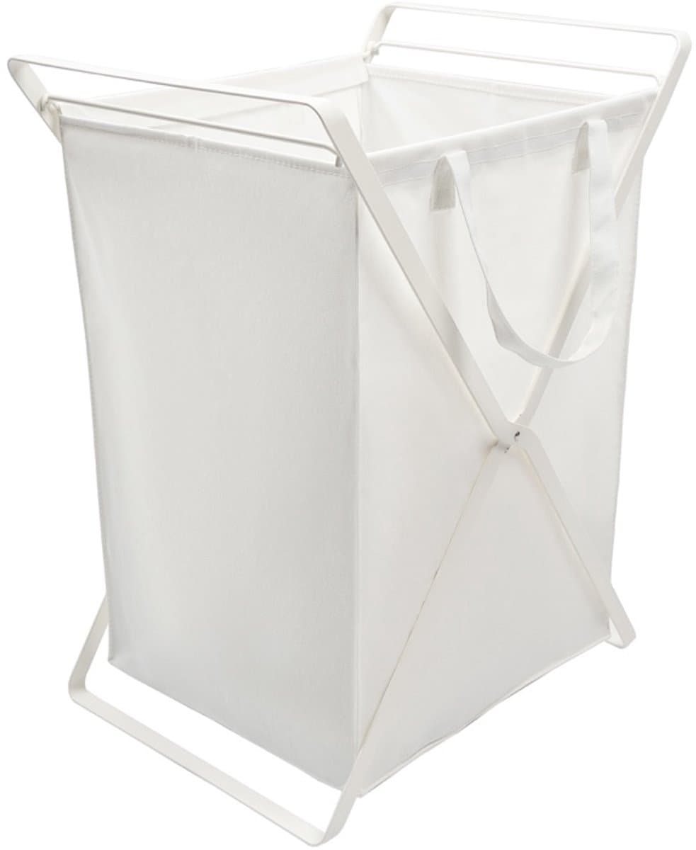 Yamazaki Wasmand met Uitneembare Waszak - Tower - Wit — afbeelding 1