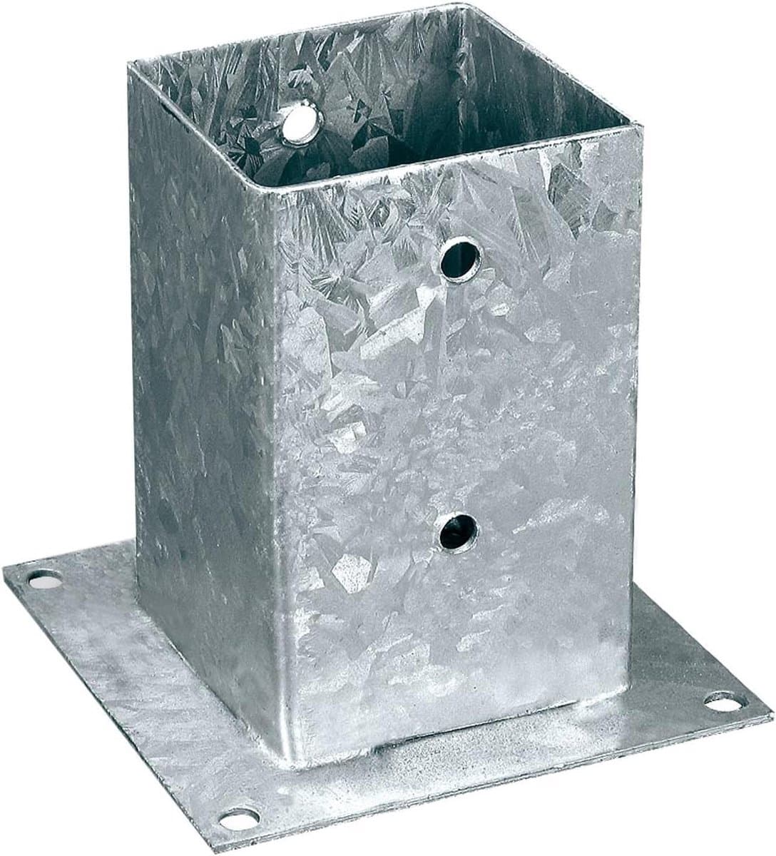 Grondanker voor balken - Paalhouder Bevestiging - Terras Bouwen - Thermisch verzinkt - 101 x 101 x 150 mm - Zwart — afbeelding 1