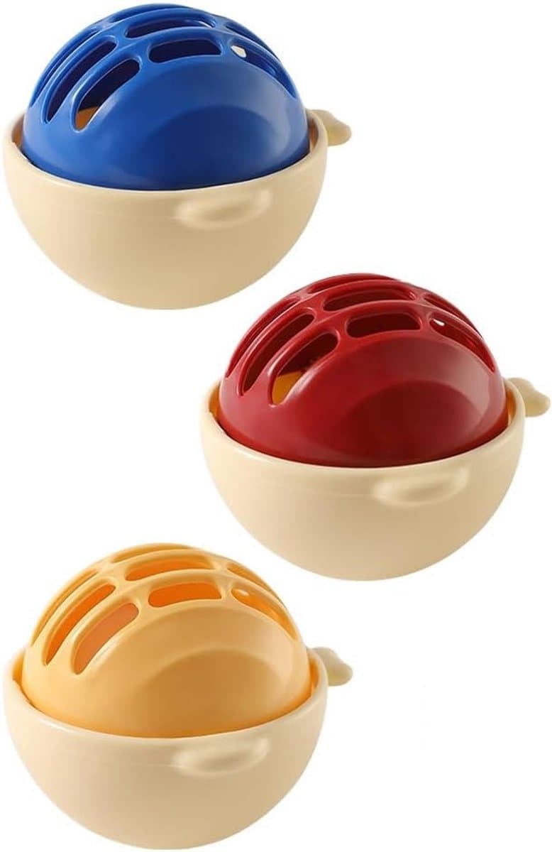 Herbruikbare pluizenballen voor wasmachine - pack van 3 - microvezel - effectief tegen dierenhaar en pluis - ShopVlot — afbeelding 1