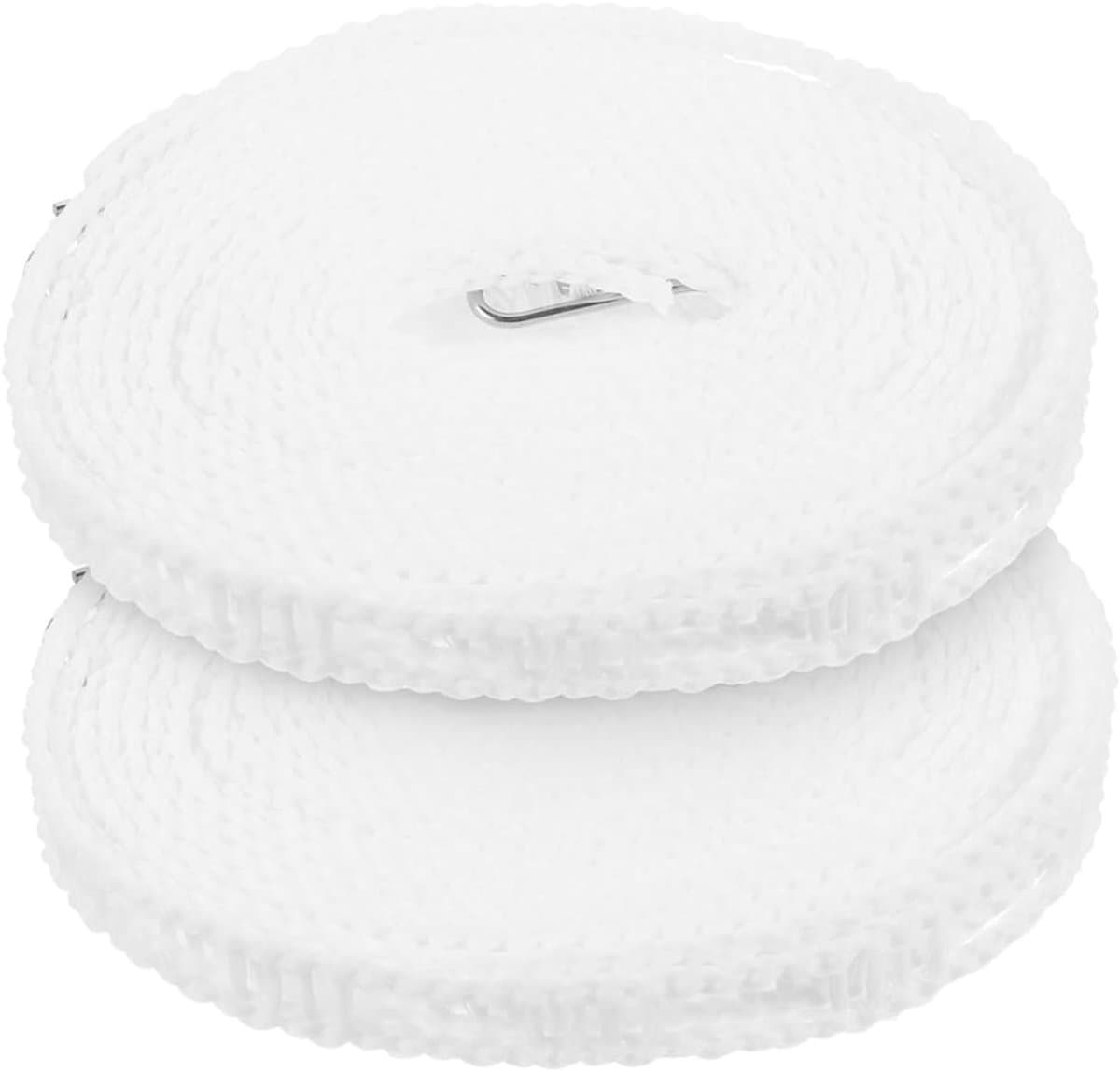 Kledinglijn Set - Waslijn Buiten - Drogen Buiten - Windproof Antislip - 2 Stuks - Wit — afbeelding 1