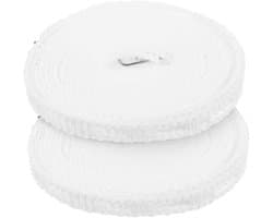 Kledinglijn Set - Waslijn Buiten - Drogen Buiten - Windproof Antislip - 2 Stuks - Wit