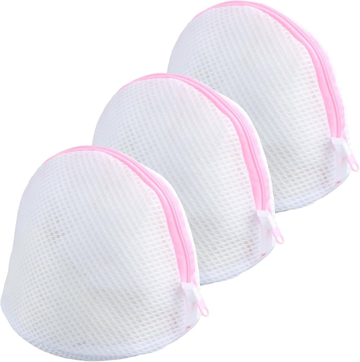 3 stuks roze wasbeha-zakken, beha-bescherming voor wasmachine, herbruikbaar wasnet voor beha, ondergoed, sokken, babykleding van lingerie, 3 stuks — afbeelding 1