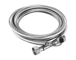 Roestvrijstalen Slang - Flexibele Koppelstuk - 16 Bar Drukbestendig - 150 Cm Lengte - 1 Stuks - Voor Sanitair Zilver