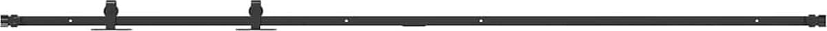 vidaXL - Ophangset - voor - schuifdeur - 213 - cm - koolstofstaal — afbeelding 1