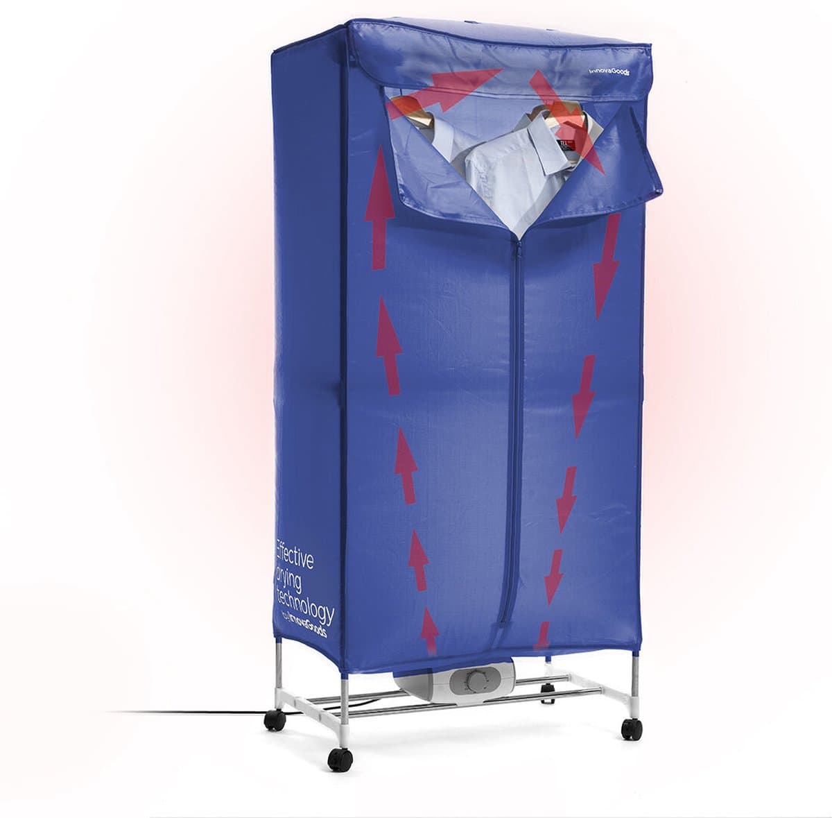 Draagbare elektrische droger met 2 niveaus Dupledry Blue InnovaGoods 1200 W — afbeelding 1