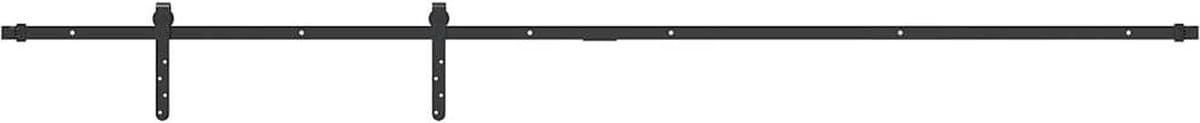 vidaXL - Ophangset - voor - schuifdeur - 213 - cm - koolstofstaal — afbeelding 1