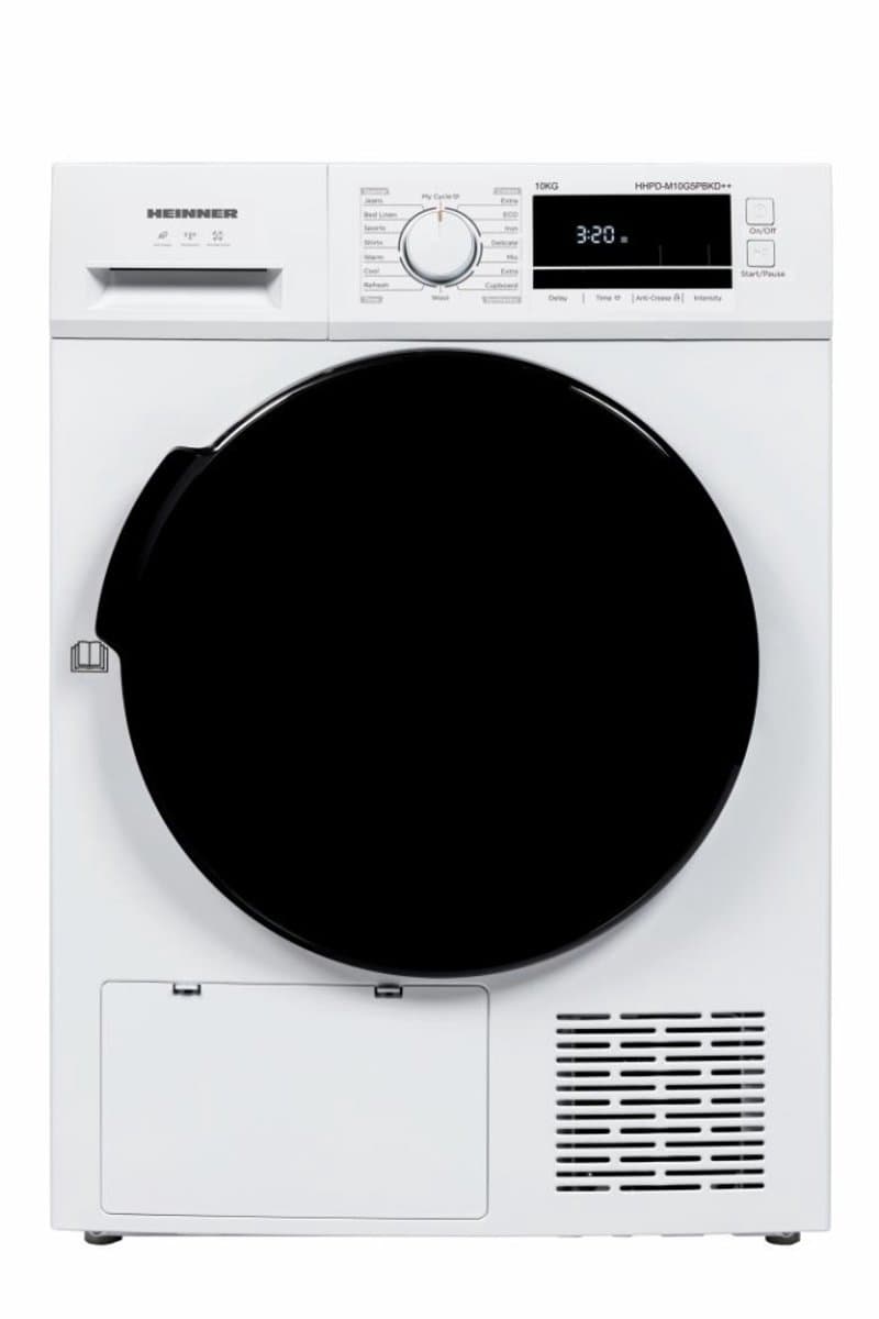 Heinner HHPD-M10G5PBKD++ Warmtepompdroger - 10 kg - 16 Programma’s - Anti-kreuk - LED-display - 5 Jaar Garantie — afbeelding 1