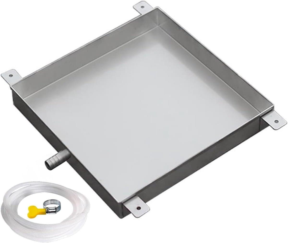 Opvangbak voor wasmachines, Vervanging van roestvrijstalen AC-afvoerbak for AC en wasmachine, meerdere maten(40x10cm(16x4in)) — afbeelding 1