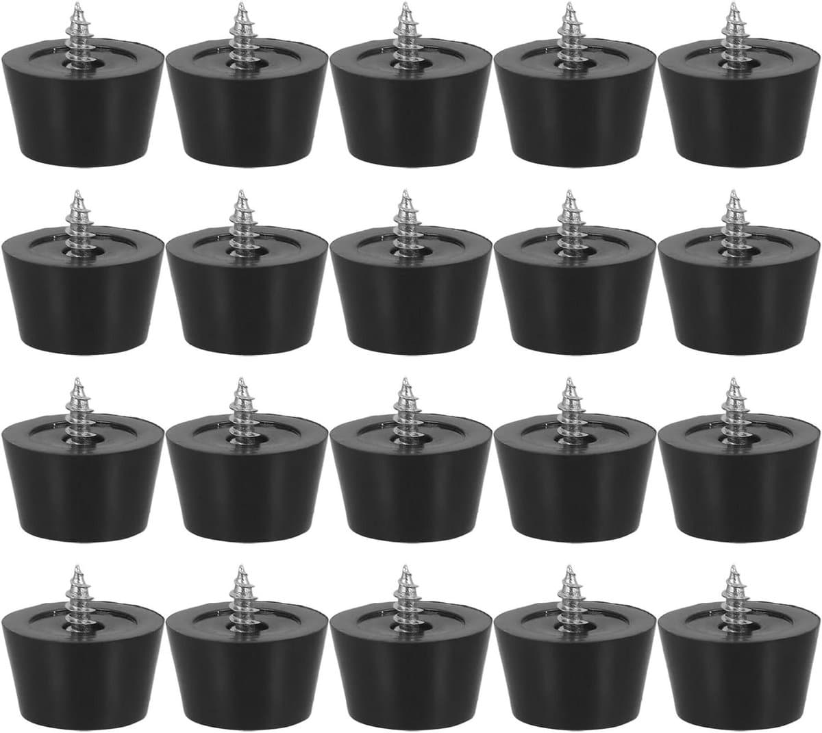Luidspreker Isolatie Voetjes - Anti-Schokdempers Audio - Verbeter Geluidskwaliteit - Trillingsdemping Metaal Rubber - 20 Stuks - Zwart — afbeelding 1