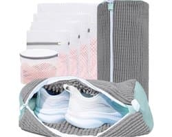 Waszakken voor schoenen en kleding, microvezel met rits, ideaal voor kledingbescherming en delicate was