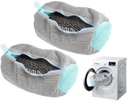 Waszak voor Sneakers en Schoenen - Herbruikbare Waszak voor de Wasmachine, Ideaal voor Reizen en Sokken, Grijs