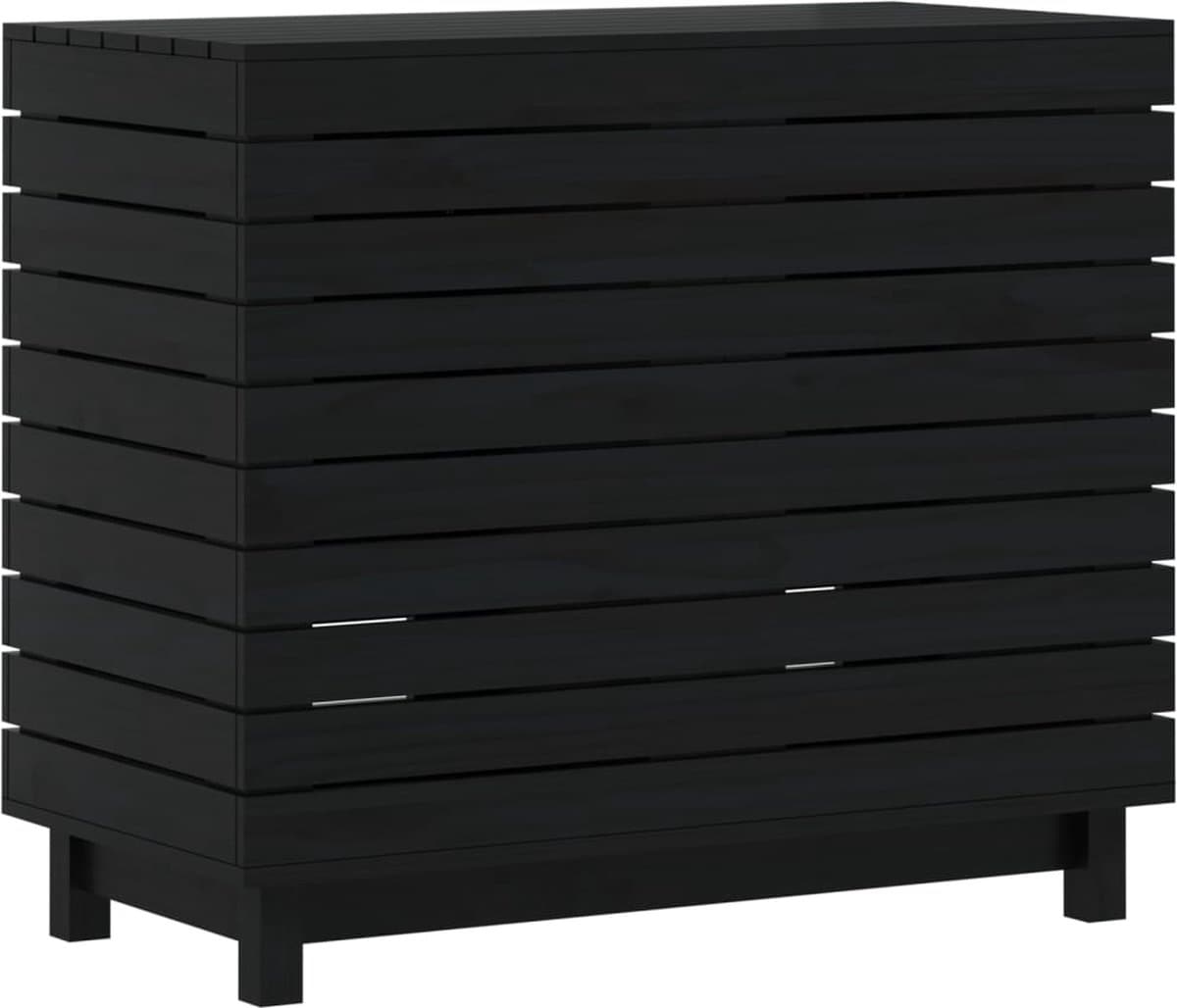 vidaXL - Wasmand - 88,5x44x76 - cm - massief - grenenhout — afbeelding 1