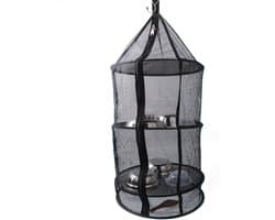 Droognet - Drooggaas rek - Planten drogen - 4 lagen rits - 39x39x85 cm - Groen
