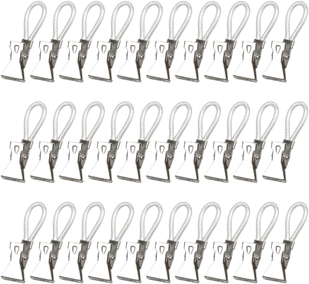 30 stuks handdoekklemmen, keukenhanddoeken, handdoekclips om op te hangen, clips voor handdoeken, washandjes, badsponsjes - lushangerclips voor pannenlappen & theedoeken — afbeelding 1
