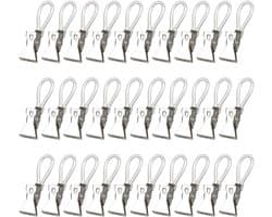 30 stuks handdoekklemmen, keukenhanddoeken, handdoekclips om op te hangen, clips voor handdoeken, washandjes, badsponsjes - lushangerclips voor pannenlappen & theedoeken
