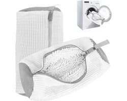 SnelShoppen - Shoe Washing Bag 2 Stuks - Wasmachine Schoenwaszak - Herbruikbare Waszak voor Schoenen met Rits - Bescherming tegen Schade en Kleuroverd