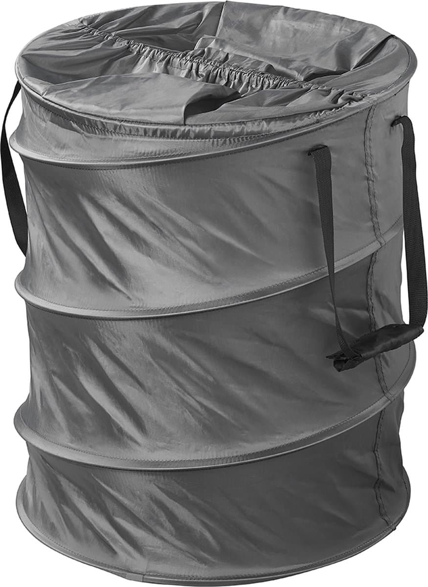 ProPlus Waszak opvouwbaar - Ø46 x 60 cm - Wasmand - Pop-up waszak - Waszak Opvouwbaar Camping - Zwart — afbeelding 1