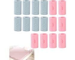 16 stuks bedlakenhouders - dekbed bevestiging - antislip clips