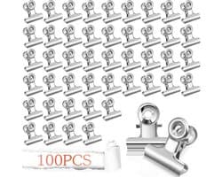 Kleine Bulldog Clips - 100 Stuks Briefklemmen voor Papier, Foto's en Knutselwerk