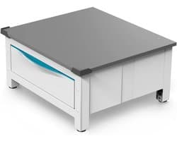 Verhoger voor Wasmachine of Droger met Uittrekbare Lade 28L - Max 250 Kg - Wit