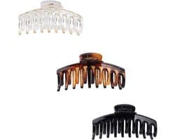 Set van 3 Grote Haarspelden - Antislip Klemmen (11 cm) voor Dik en Fijn Haar