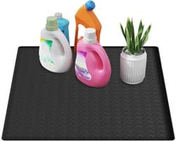 Wasmachine Top Cover - Droger Mat Beschermer - Apparaten Beschermen - Hittebestendig Antislip - 60x60 cm - Zwart