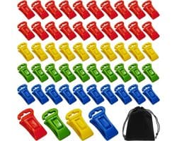 50 Sokkenklemmen met Opbergtas - Ideaal voor Wasmachine en Droger