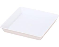 Vierkante lekbakken - Opvangbakken - Water opvang - Binnen en buiten - 35 cm - Wit