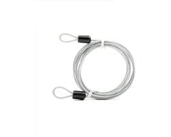 Waslijn Touw - Stalen Kern - Kleding Drogen - Sterke PVC Coating - 2 Meter - Transparant