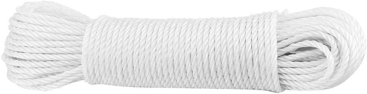 Nylon Waslijn - Lijnen koord - Kleding Ophangen - Hoge Treksterkte - 20 m - Wit — afbeelding 1